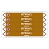 Značení potrubí, petrolej,5 ks, 150 × 12 mm